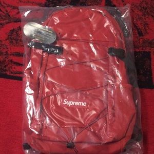 Supreme red backpack